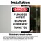 Signmission Please Do Not Sit Stand Or Climb, 7 in W x Rectangle, Vinyl Decal OS-2PACK-DS-D-710-V-2106 - alternate 5